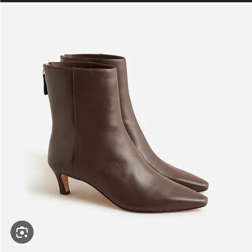 J. Crew Stevie Ankle Boots in Brown Leather